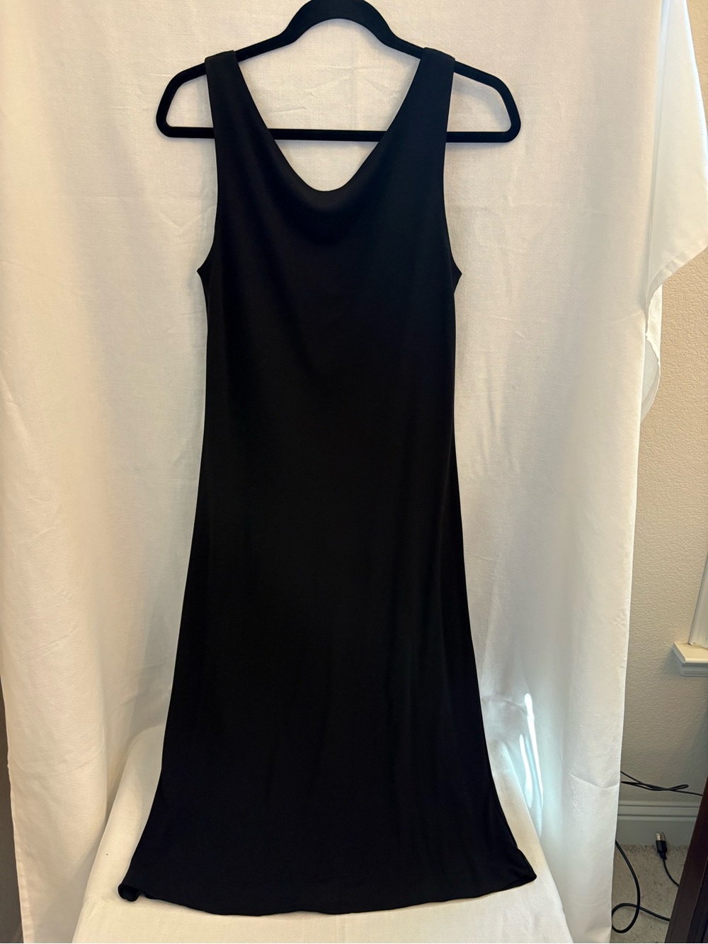 Lauren Ralph Lauren SZ M Classic Black Sleeveless Women’s Dress with drapey back